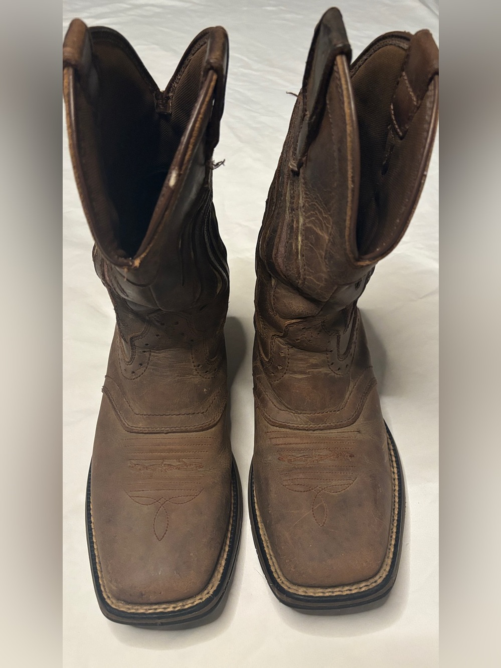 Cody James Men’s Cowboy Boots Size 7D Brown Leather American Flag Western MLBF-3
